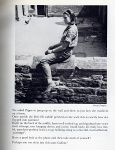 Poor old Pippa she never did graduate from brick walls onto real horses...